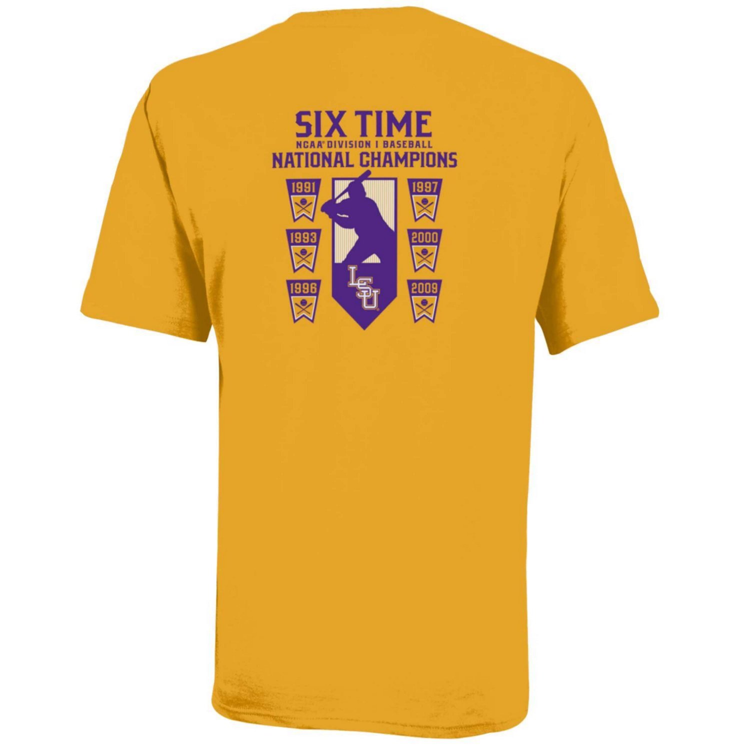 Youth Champion LSU Tigers SixTime Baseball National Champions TShirt Academy