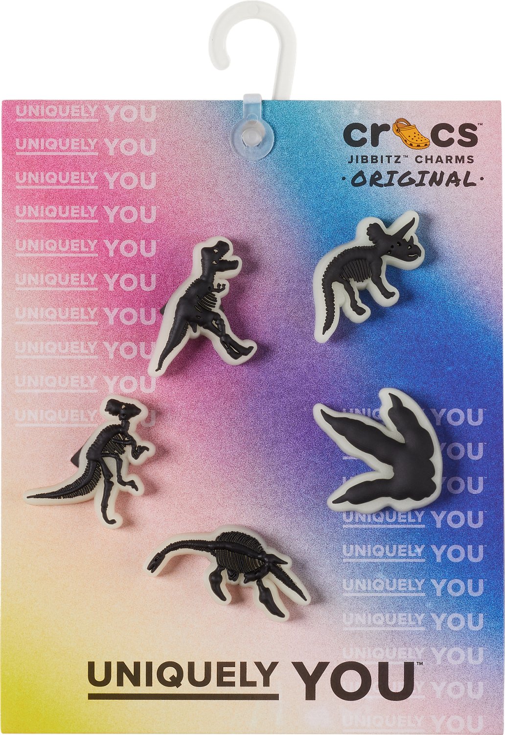 Crocs Glow In The Dark Dino Jibbitz 5Pack Academy