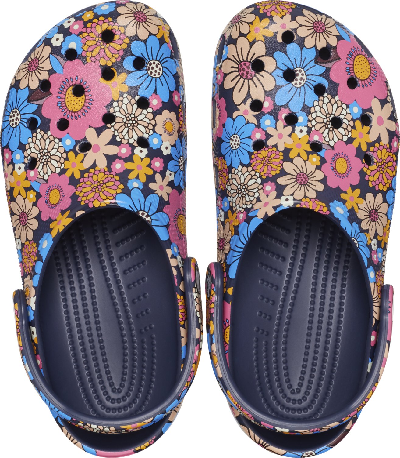 Crocs Adults' Classic Retro Floral Clogs Academy