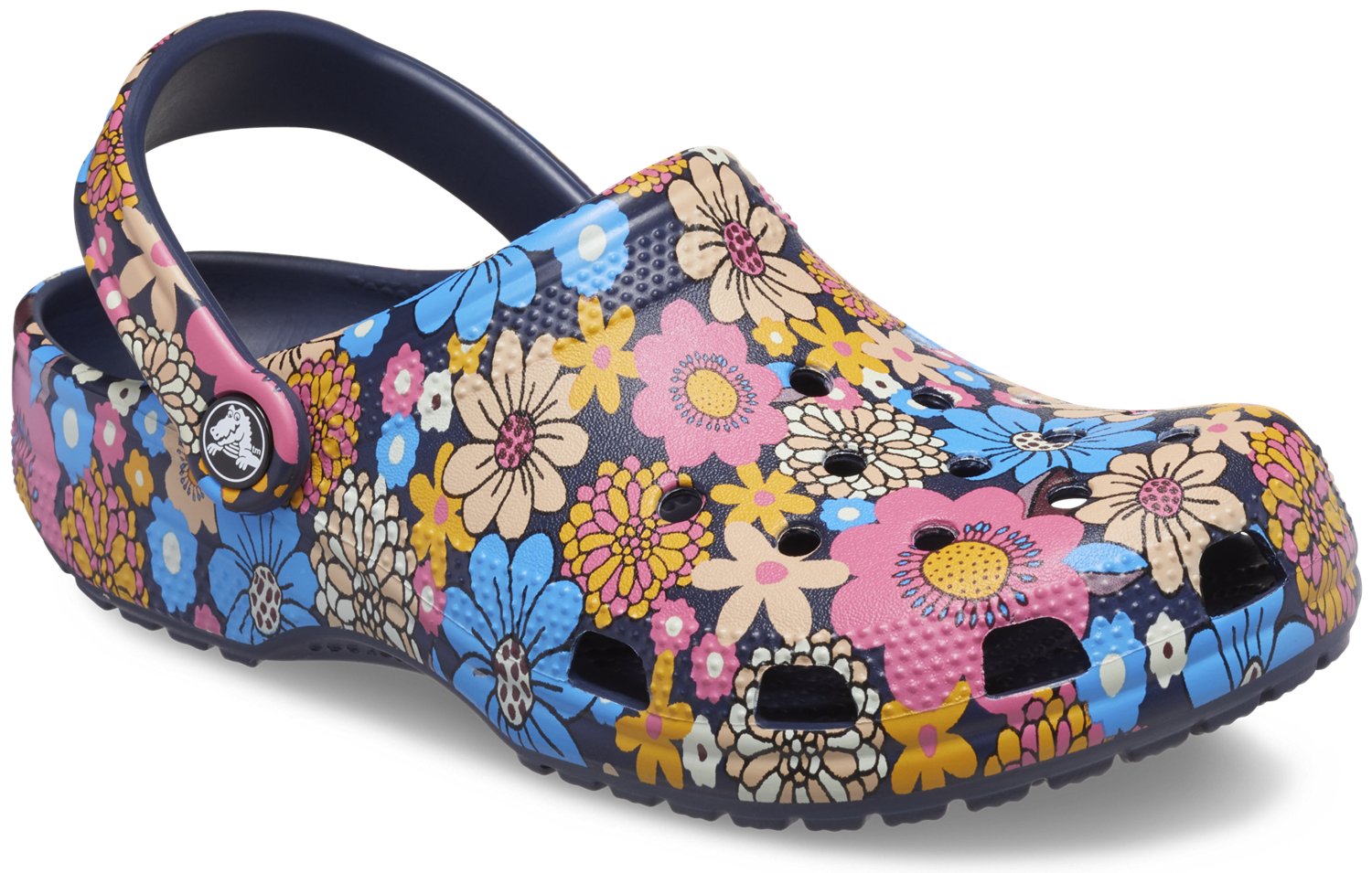 Crocs Adults' Classic Retro Floral Clogs Academy