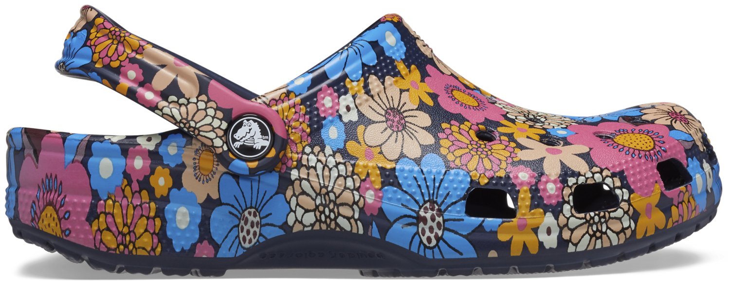 Crocs Adults' Classic Retro Floral Clogs Academy