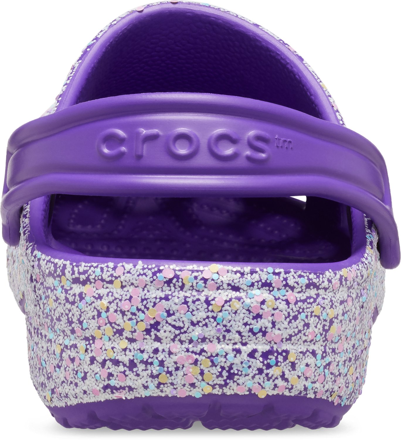 Crocs Kids' Classic Glitter III TD Clogs Academy