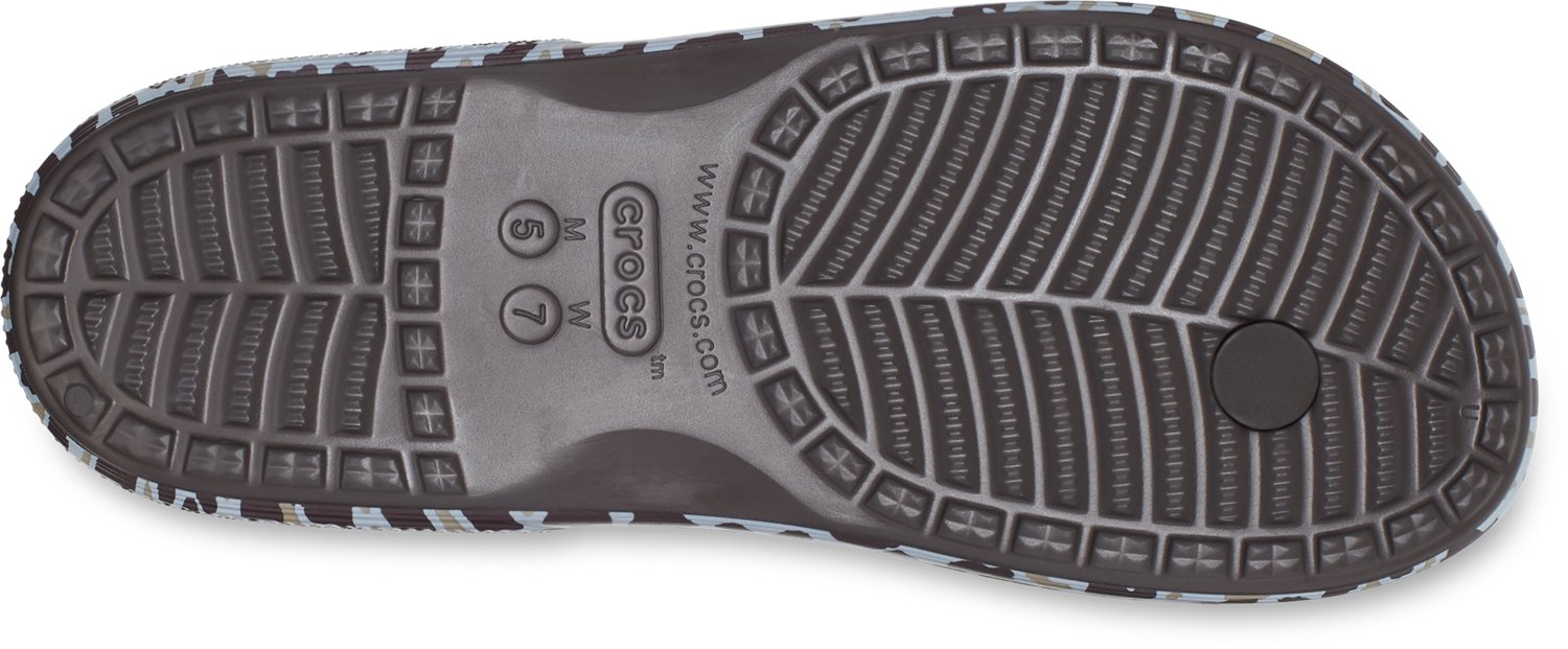 Crocs Men's Classic Animal Print Flip Flops Academy