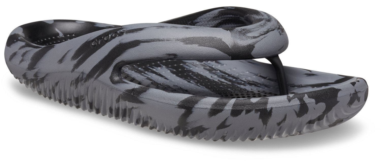 Crocs Men's Mellow Marbled Flip Flops Academy