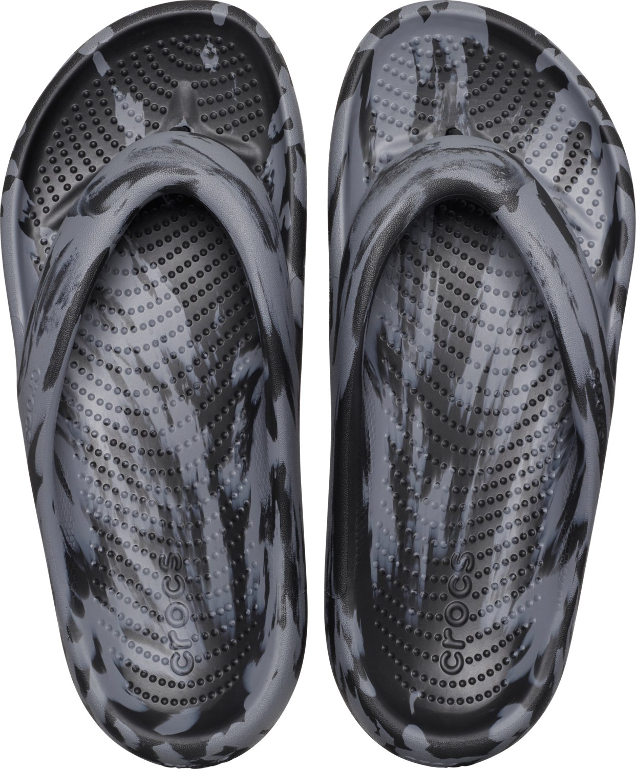 Crocs Men's Mellow Marbled Flip Flops Academy