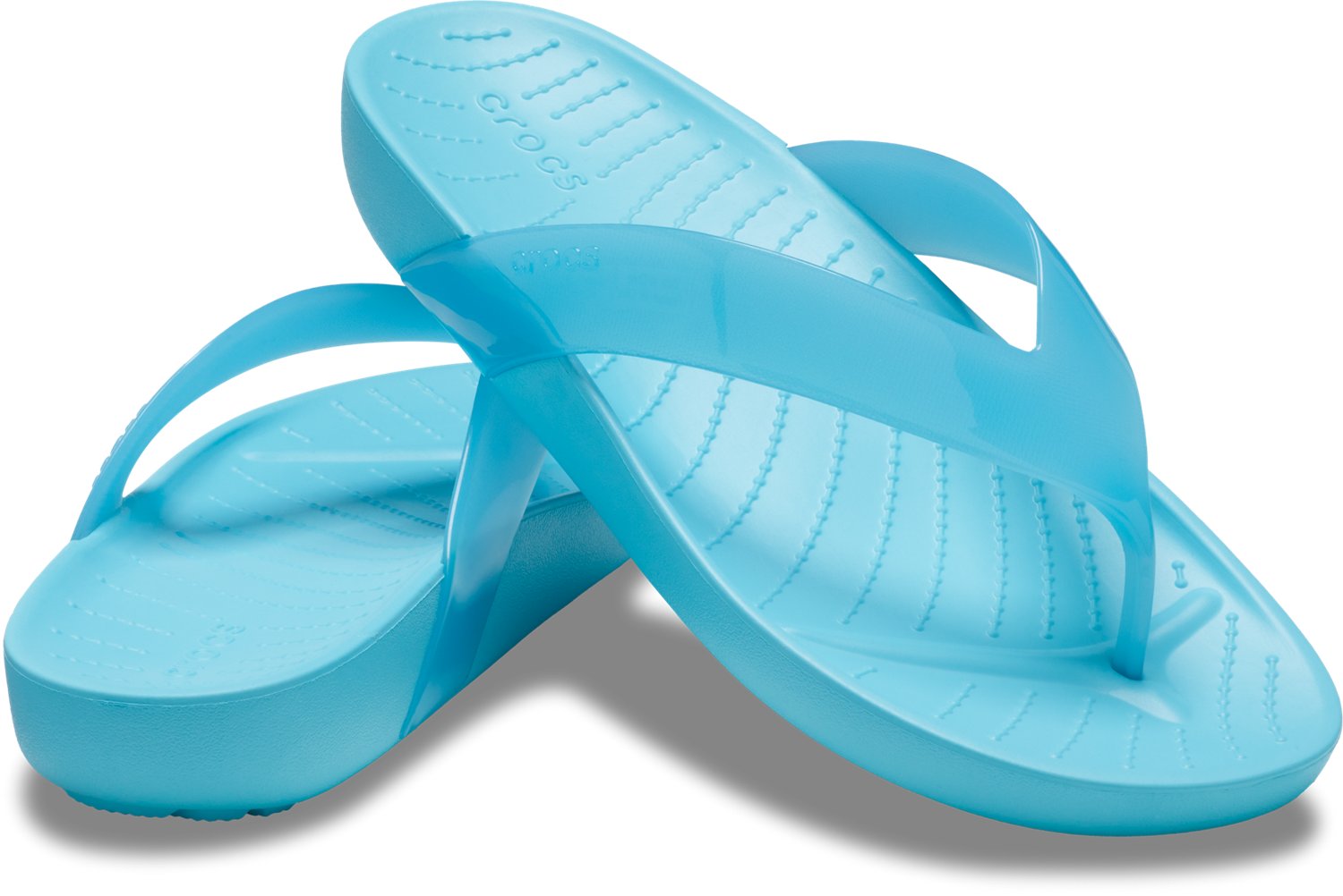 Crocs Women's Splash Glossy Strappy Flip Flops | Academy