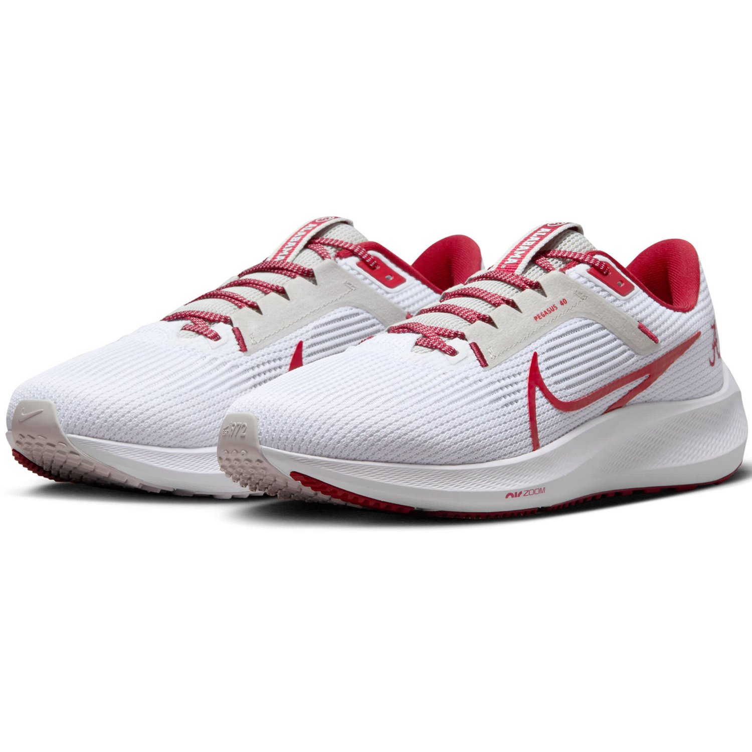 Unisex Nike Alabama Crimson Tide Zoom Pegasus 40 Running Shoe Academy