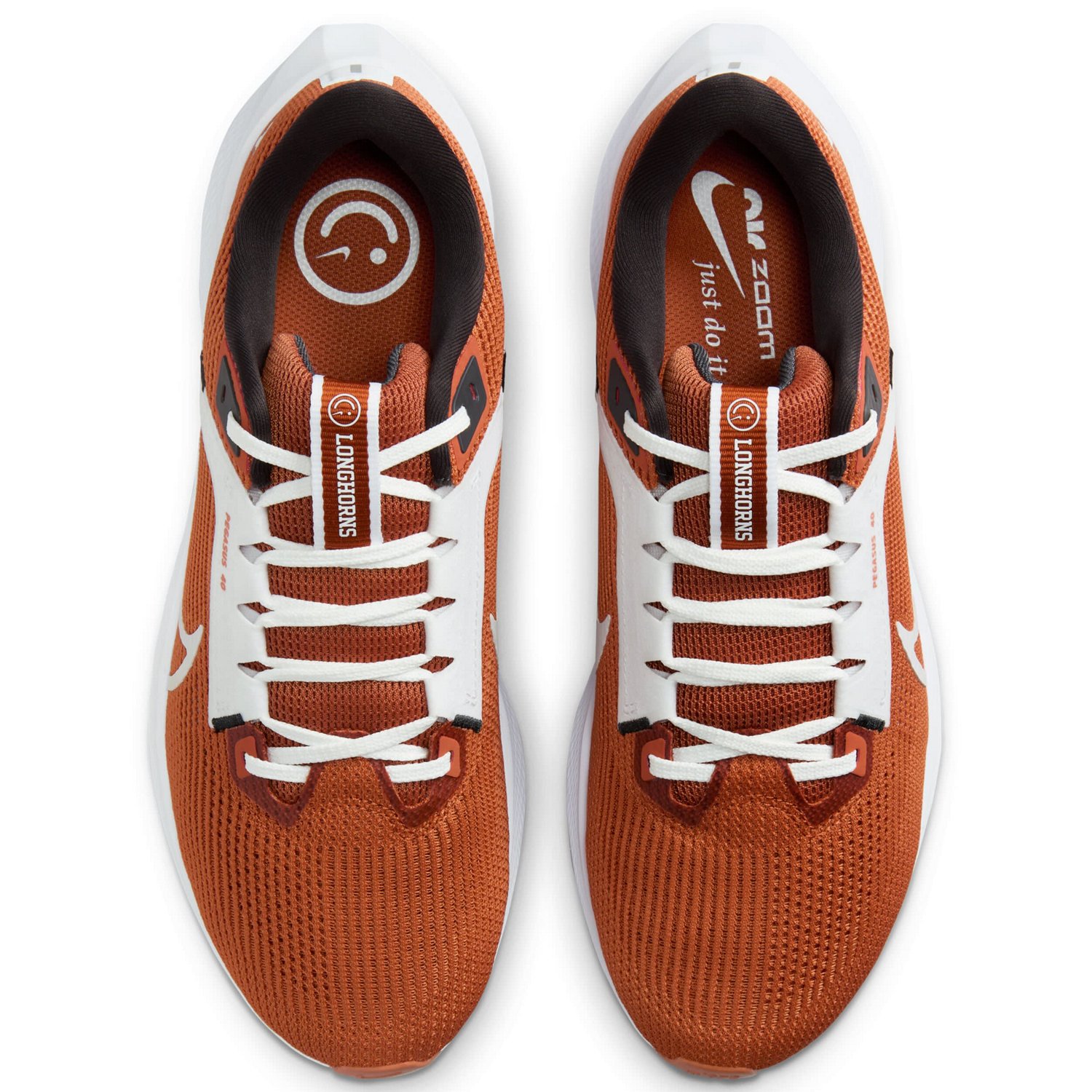 Unisex Nike Texas Texas Longhorns Zoom Pegasus 40 Running Shoe Academy