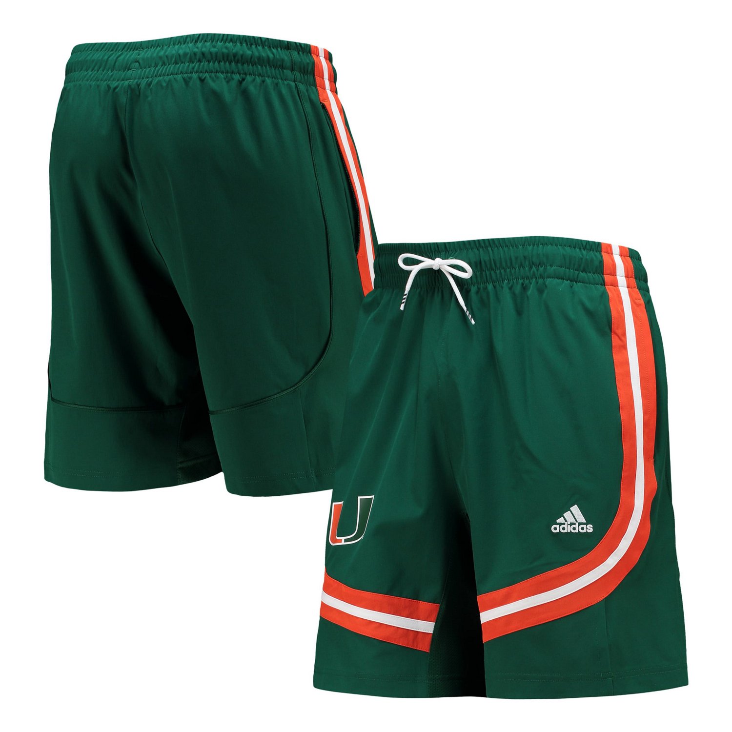adidas Miami Hurricanes Swingman Basketball AEROREADY Shorts Academy