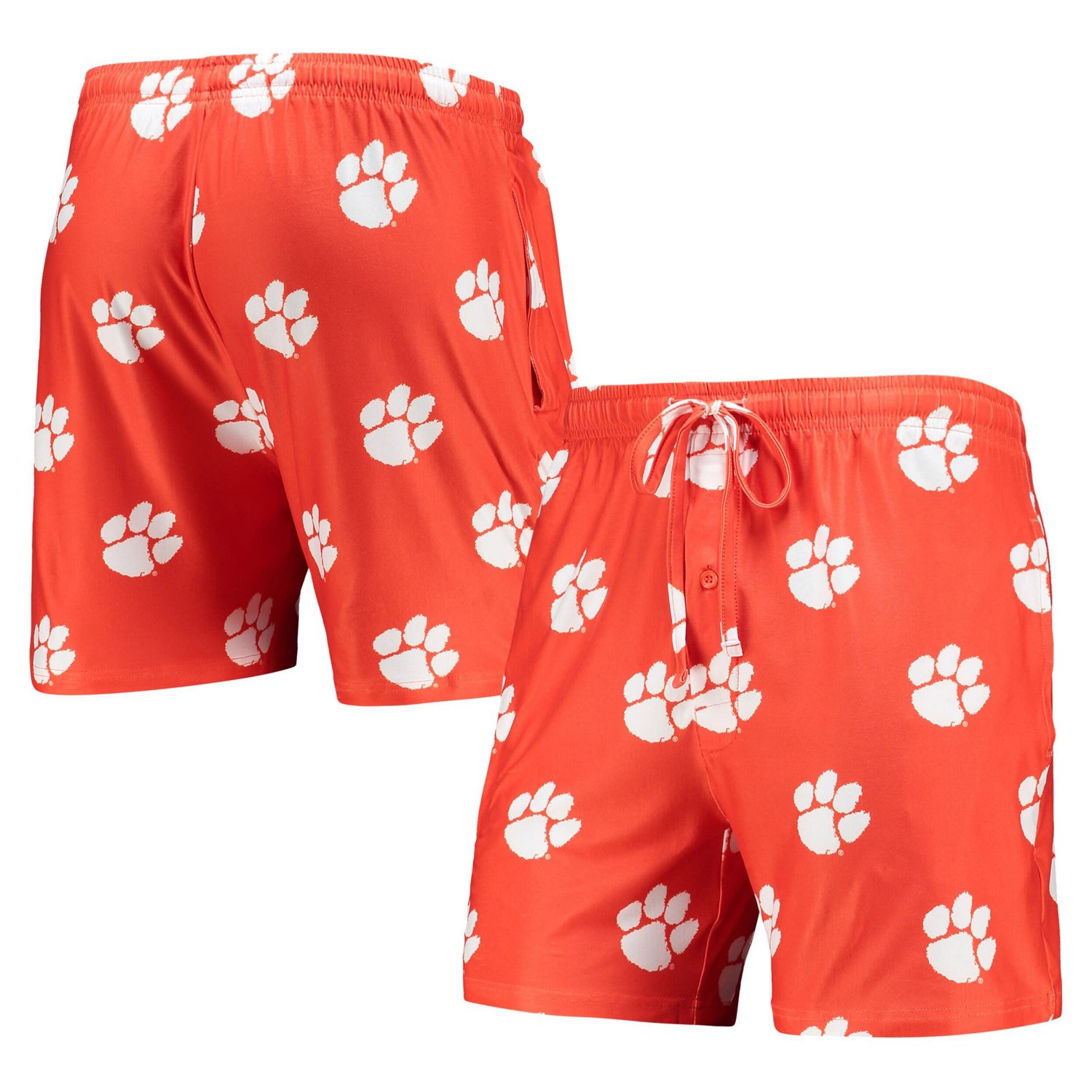 Concepts Sport Clemson Tigers Flagship Allover Print Jam Shorts Academy