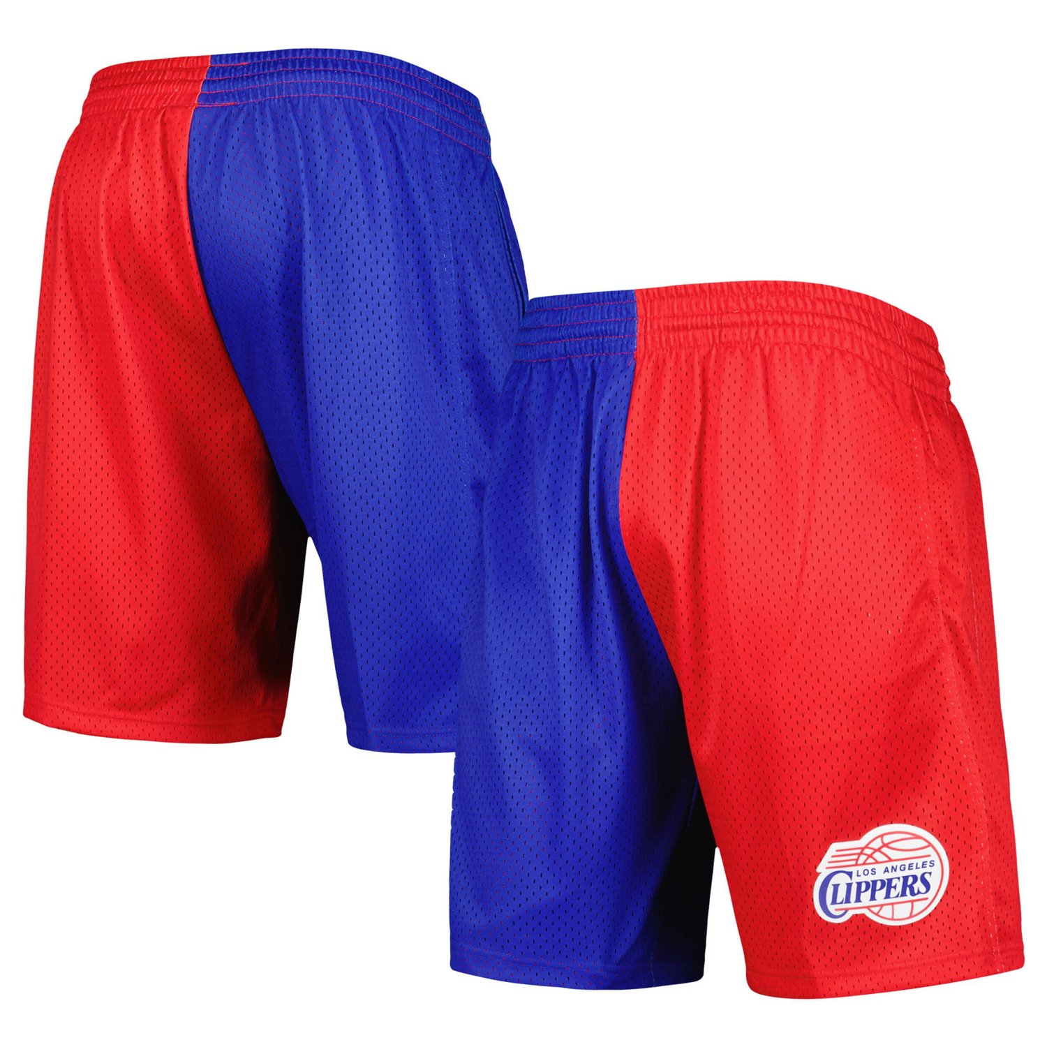 Mitchell Ness /Red LA Clippers Hardwood Classics 2000 Split Swingman Shorts | Academy