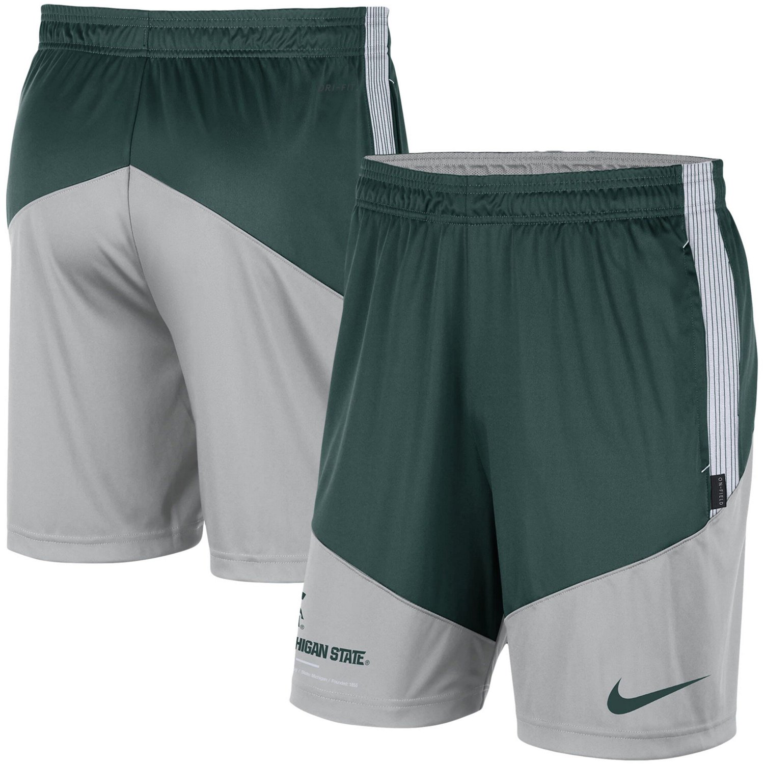 Nike   Michigan State Spartans Team Performance Knit Shorts 