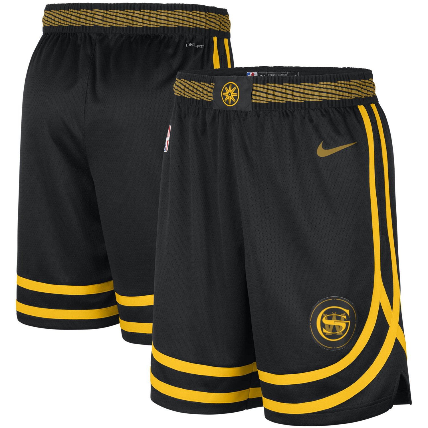 Nike Golden State Warriors 2023/24 City Edition Swingman Shorts | Academy