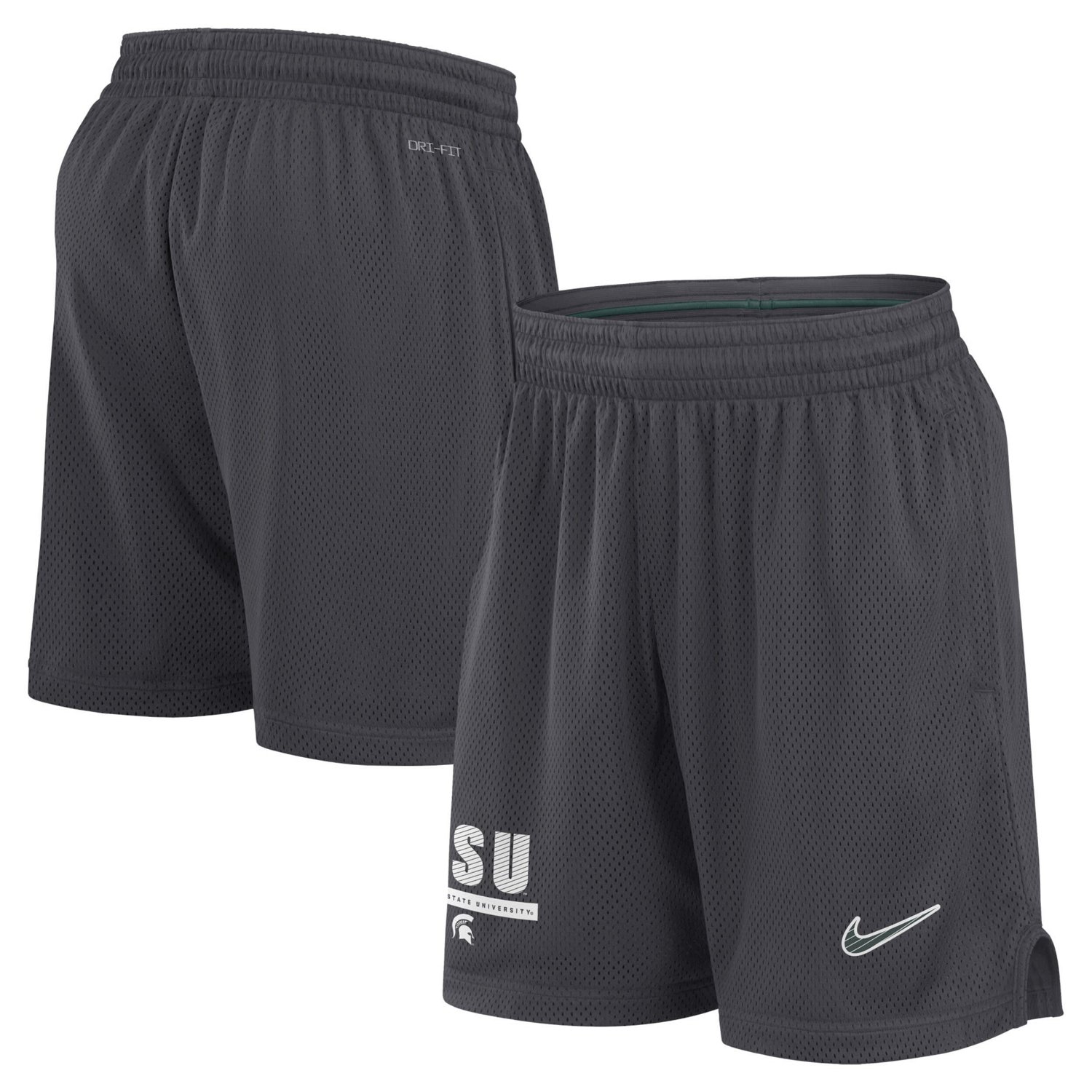Nike Michigan State Spartans 2024 Sideline Performance Mesh Shorts ...