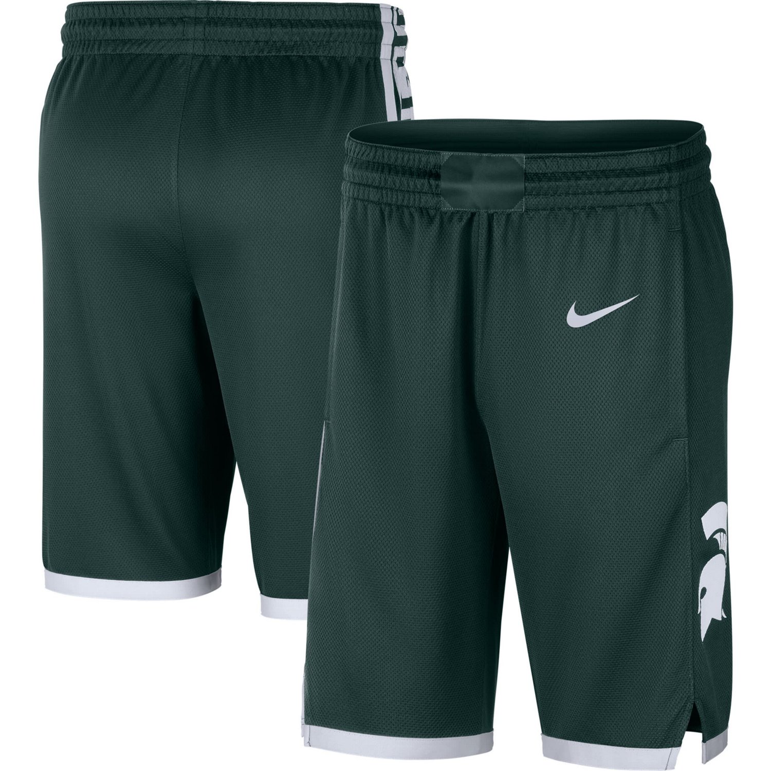 Nike Michigan State Spartans Logo Replica Performance Basketball Shorts ...