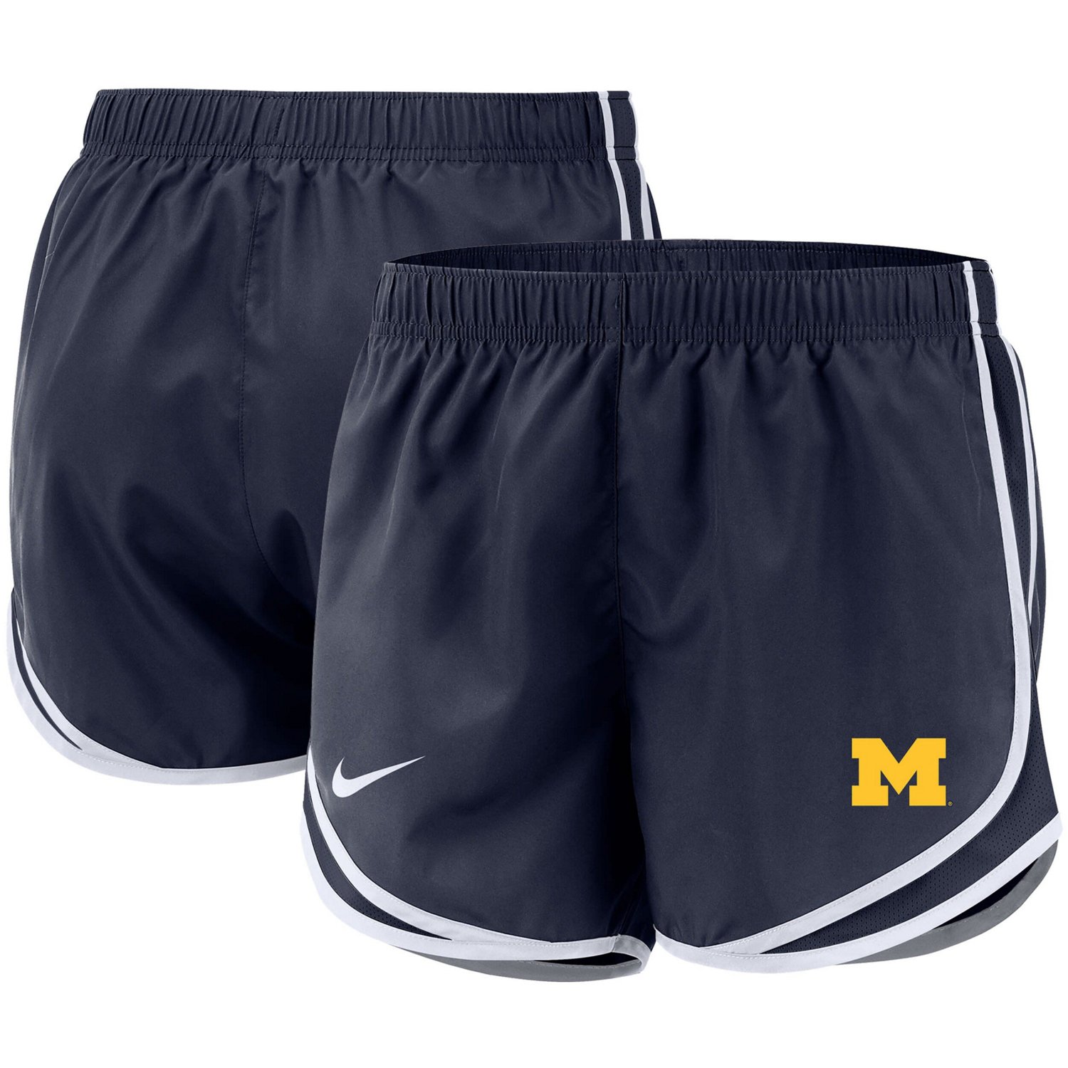 Nike Michigan Wolverines Team Tempo Performance Shorts Academy