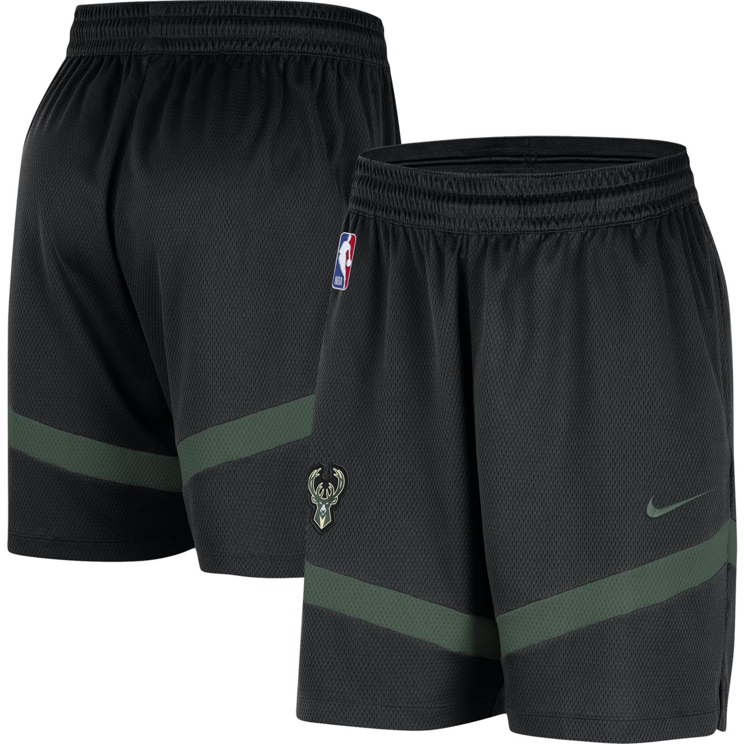 Nike Milwaukee Bucks On-Court Practice Warmup Performance Shorts | Academy