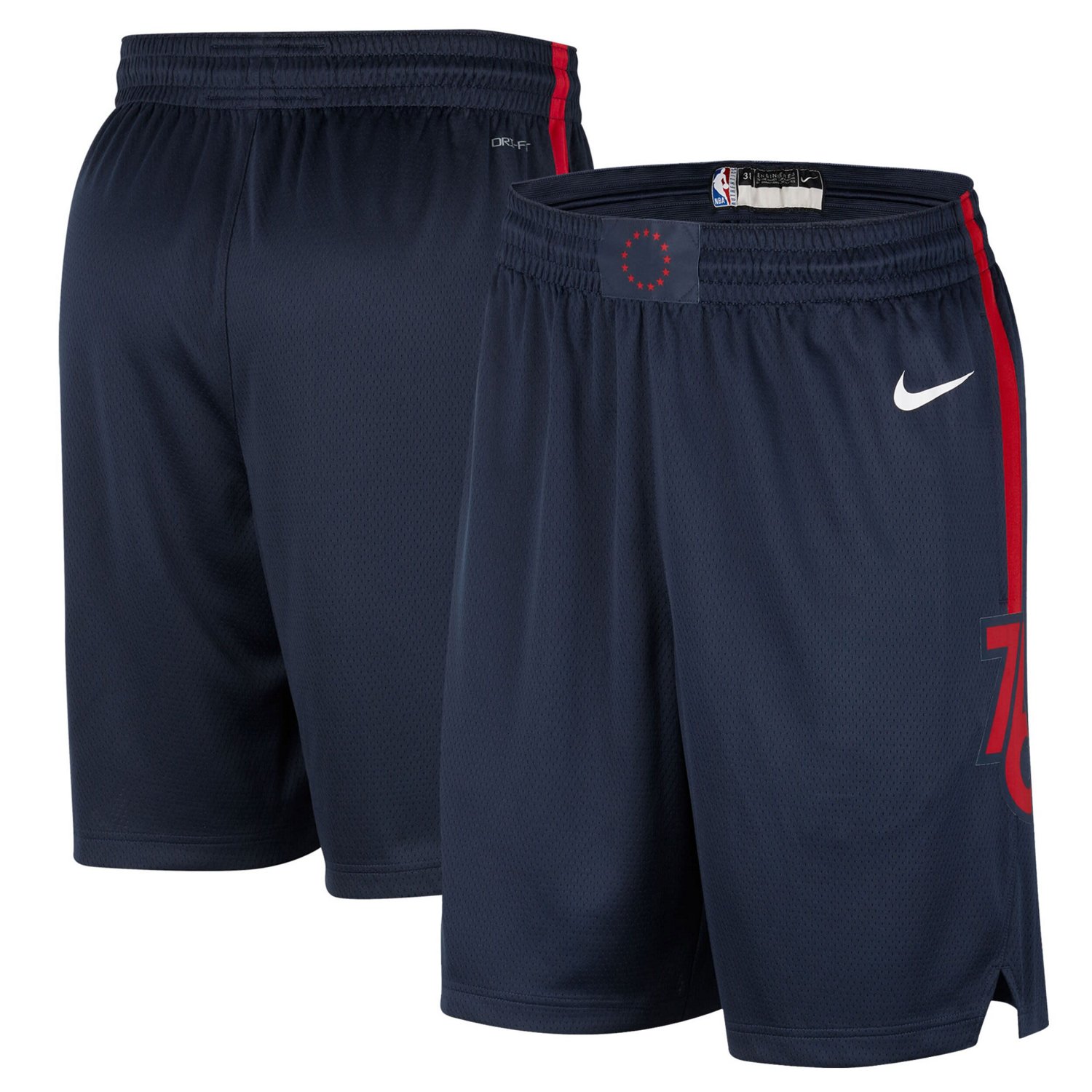 Nike Philadelphia 76ers 2023/24 City Edition Swingman Shorts | Academy