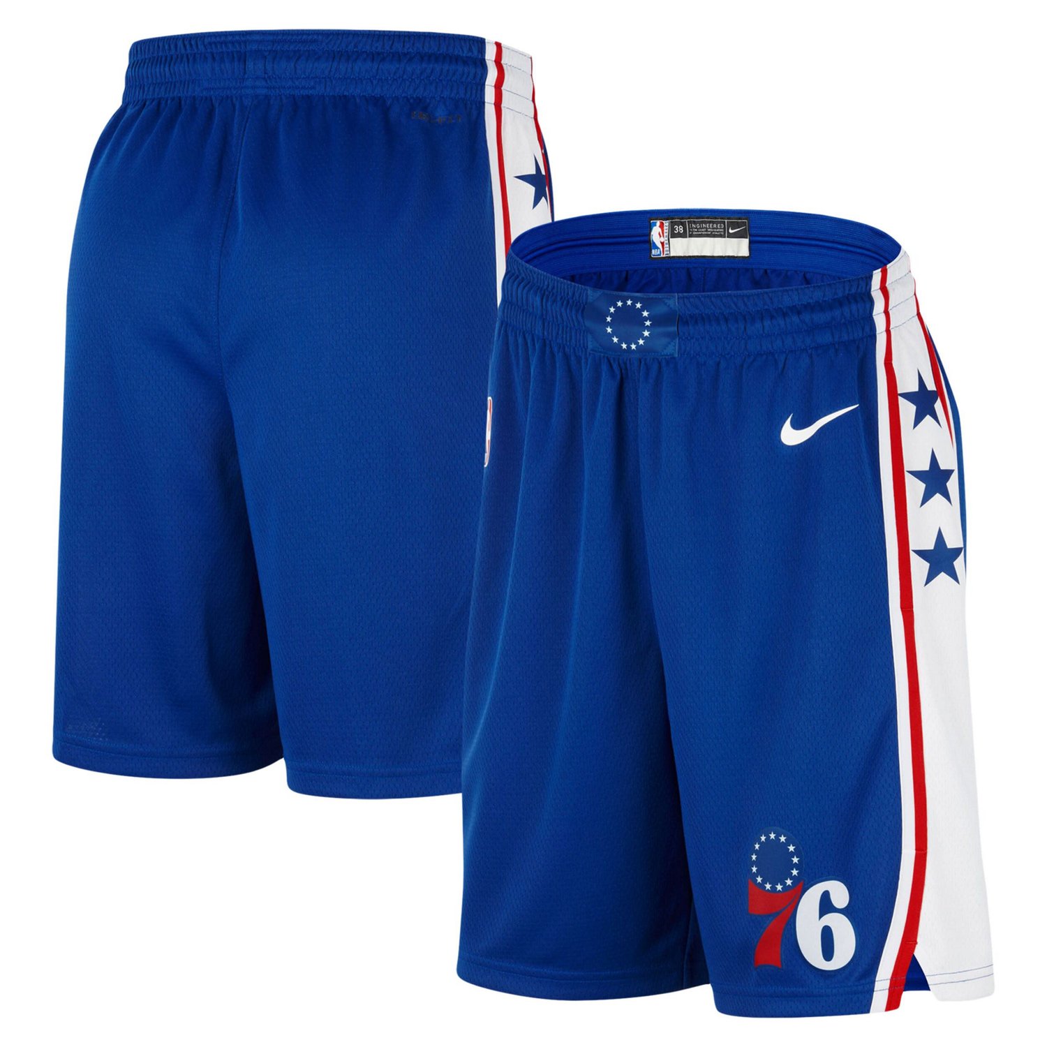 76ers nike shorts