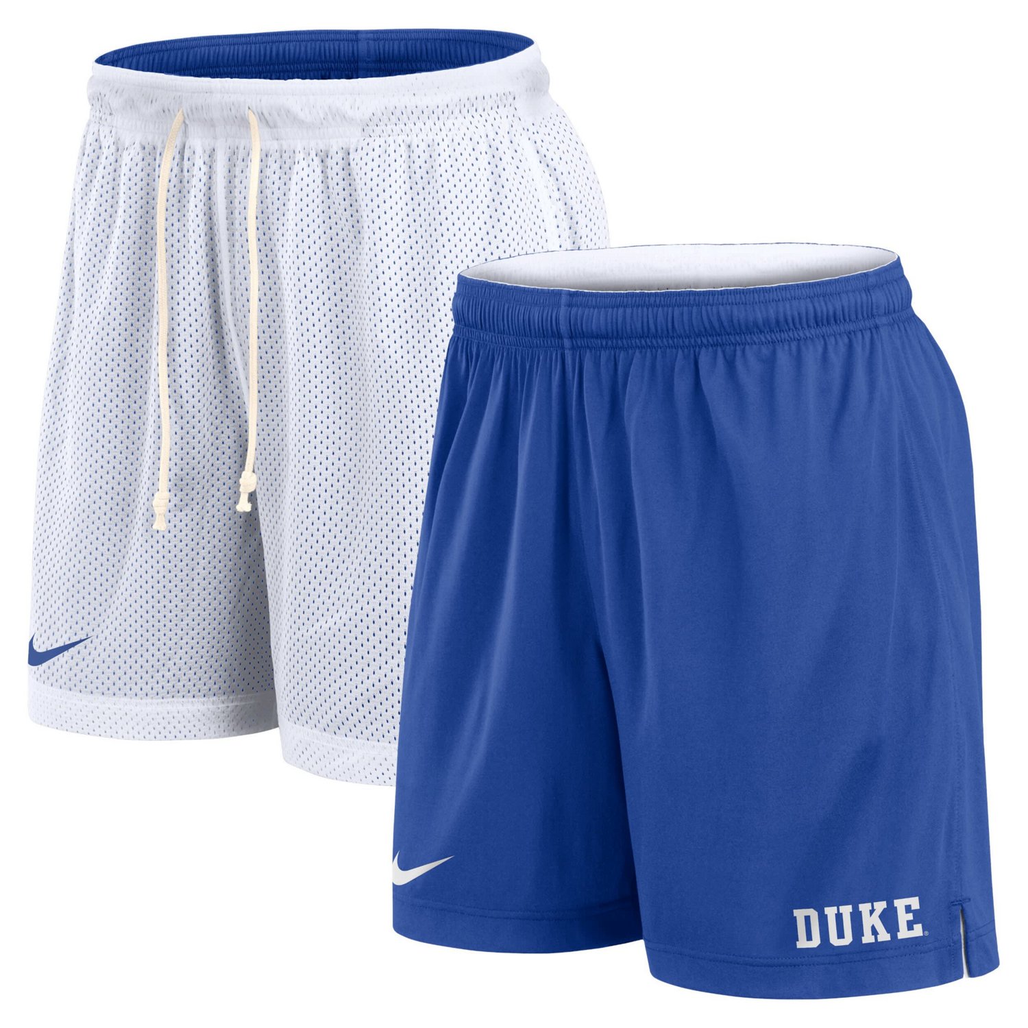 Nike Royal Duke Blue Devils Primetime Reversible Performance Shorts ...