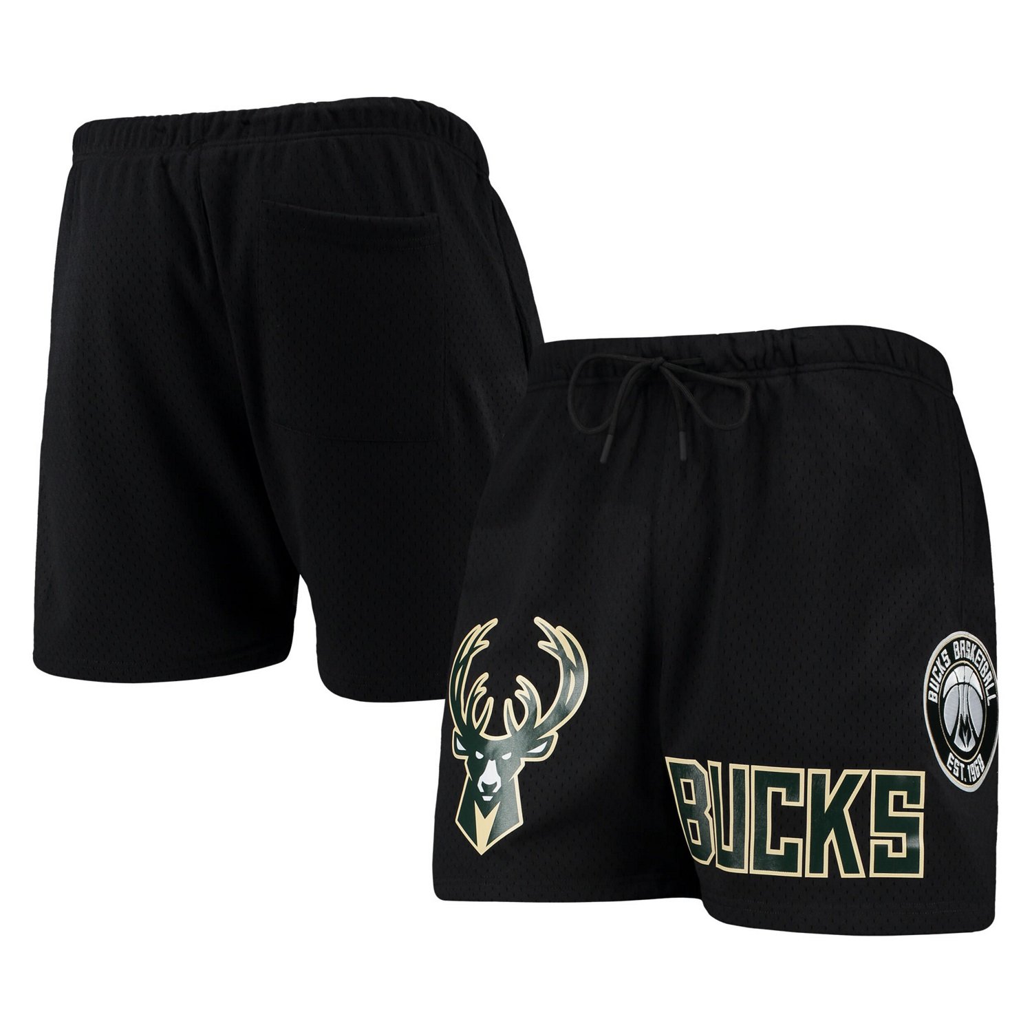 milwaukee bucks cream shorts