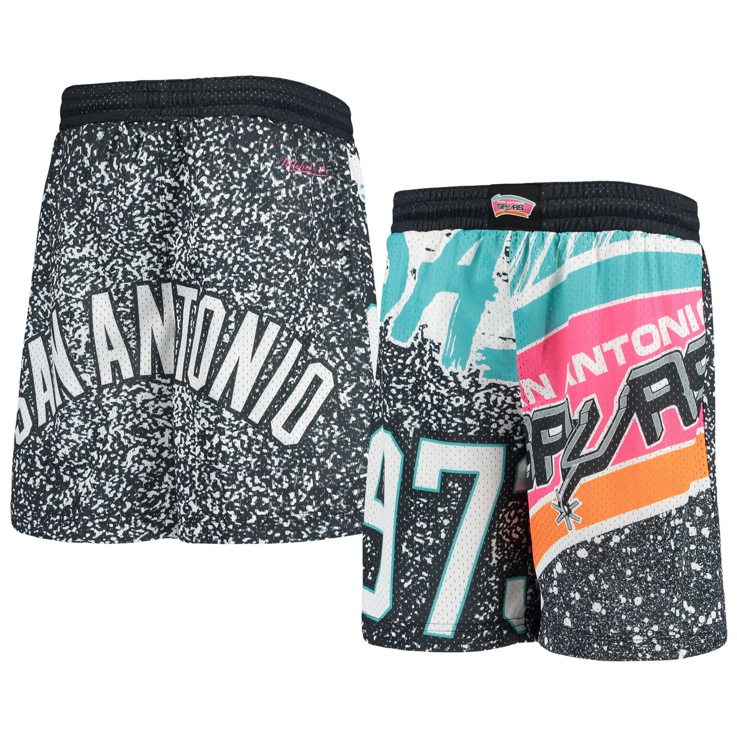 mitchell and ness san antonio spurs shorts