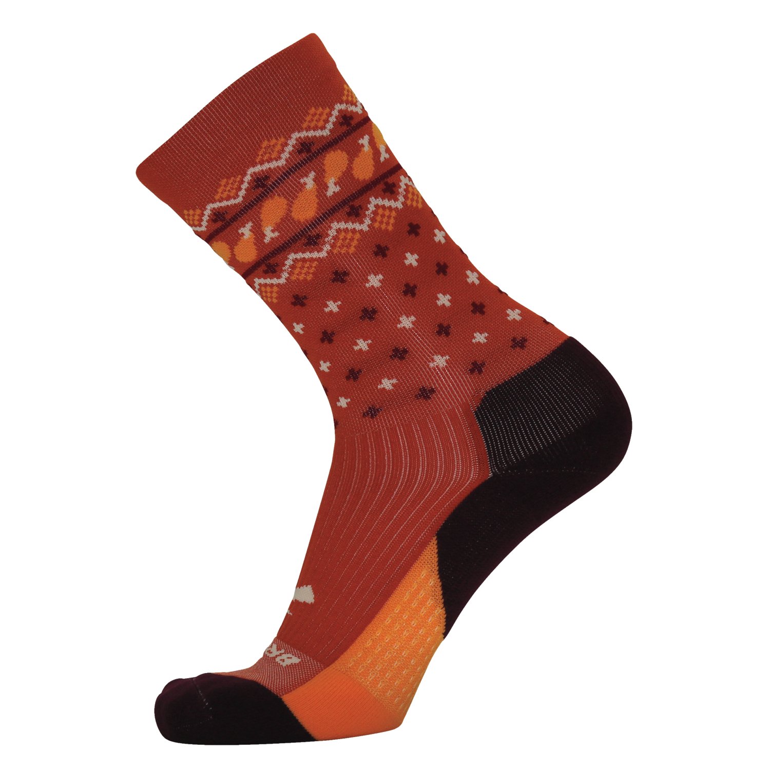 Brooks Ghost Trot Happy Turkey Leg Crew Socks | Academy