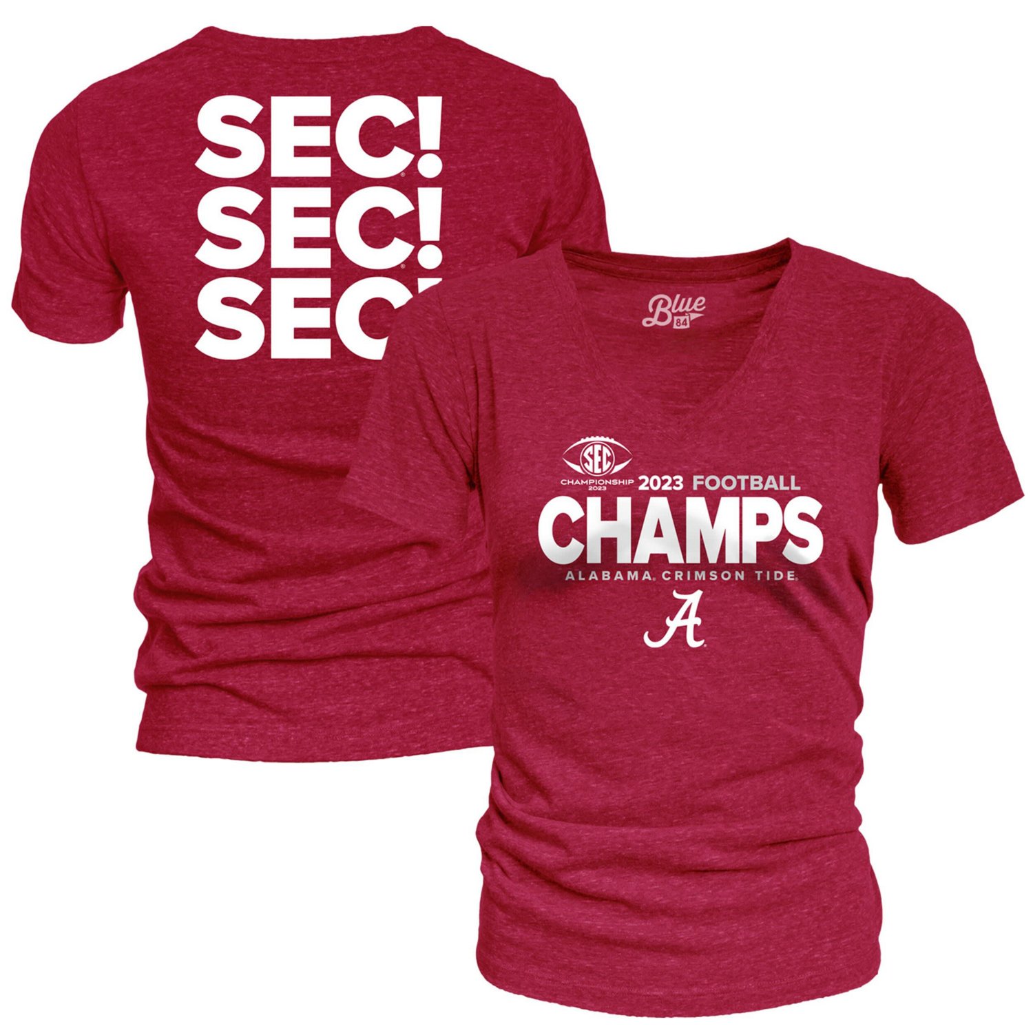 84 Alabama Tide 2023 SEC Football Conference Champions Locker Room Tri