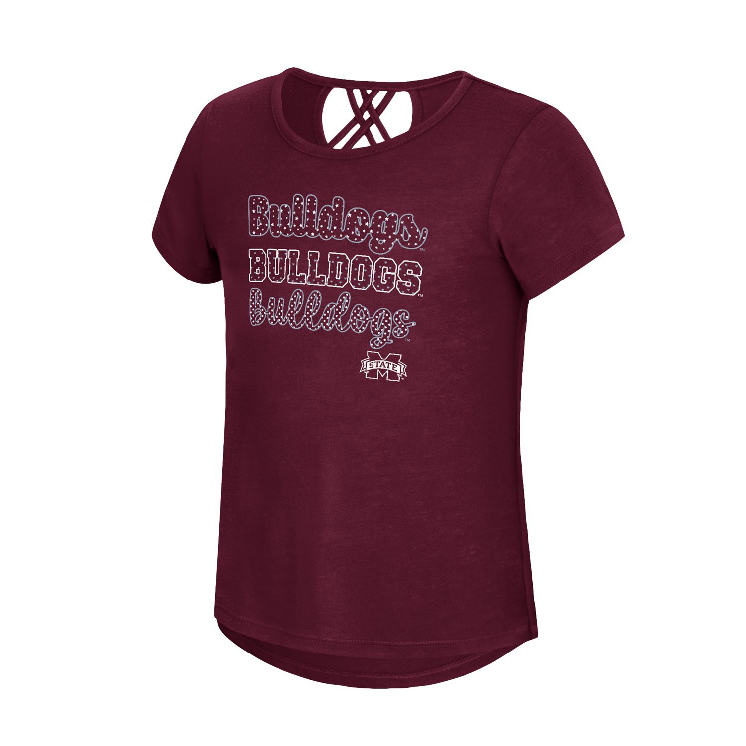 Colosseum Athletics Girls' Mississippi State University Katie Strappy T ...