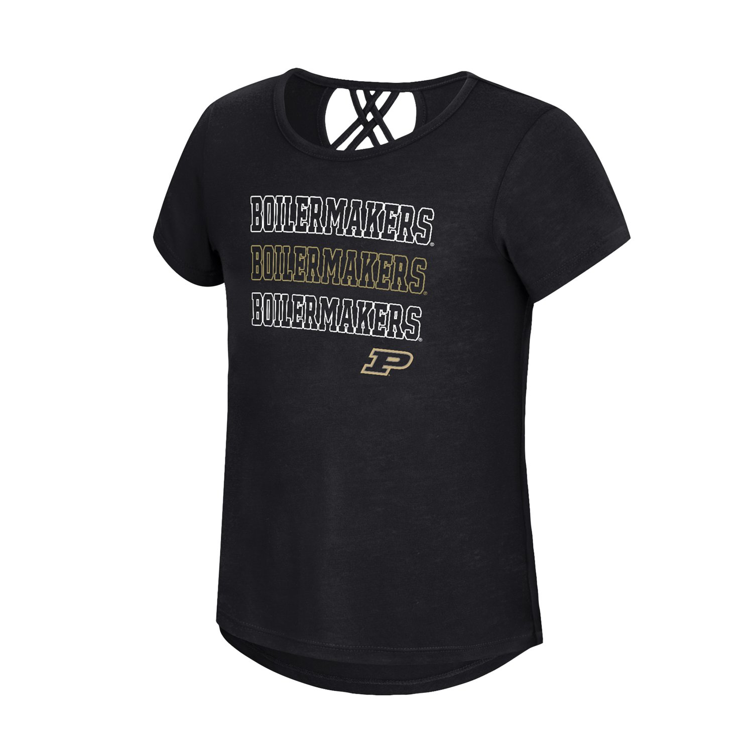 Colosseum Athletics Girls' Purdue University Katie Strappy T-shirt ...