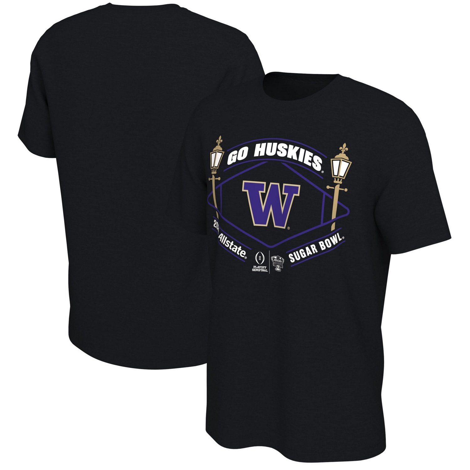 Washington Huskies College Football Playoff 2024 Sugar Bowl T-Shirt ...