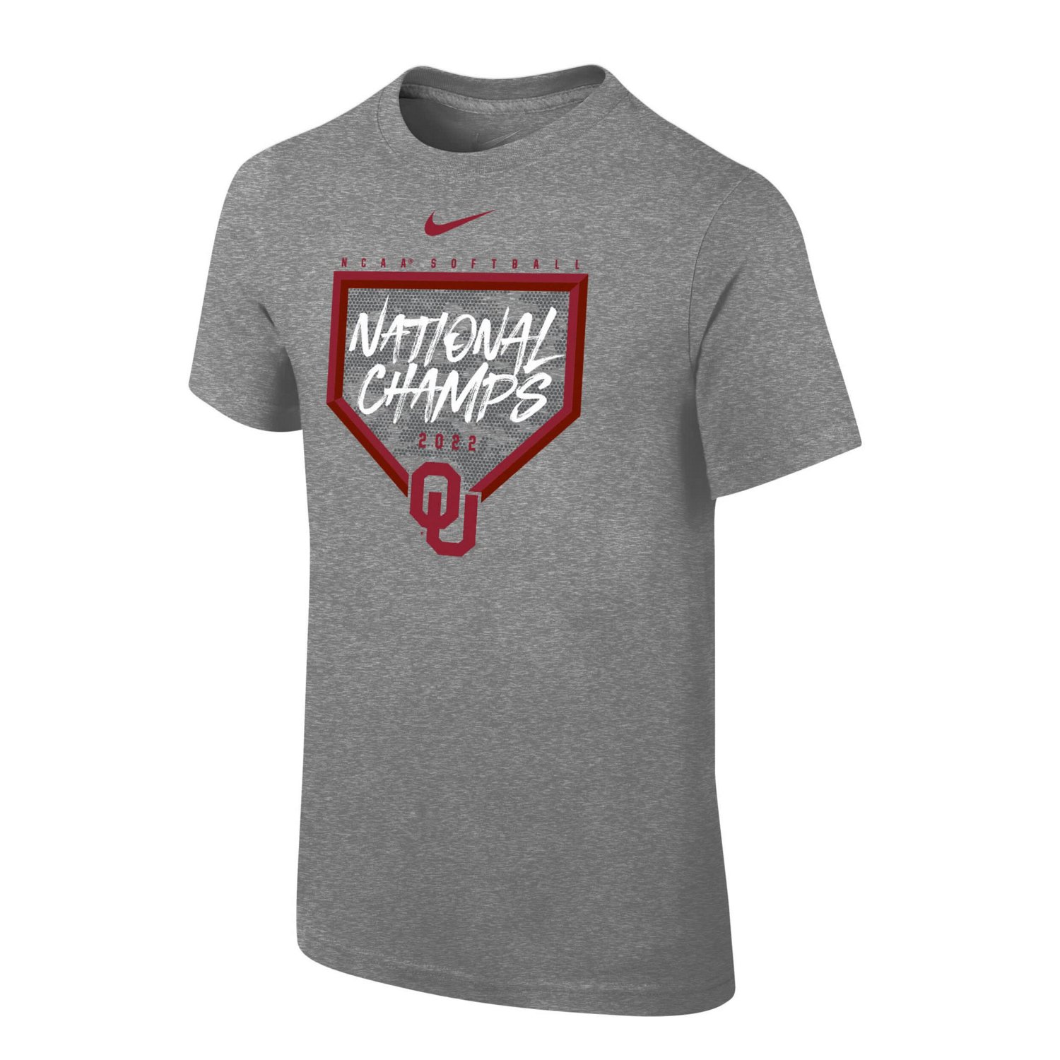 Youth Nike Heathered Gray Oklahoma Sooners 2022 NCAA Softball Women's ...