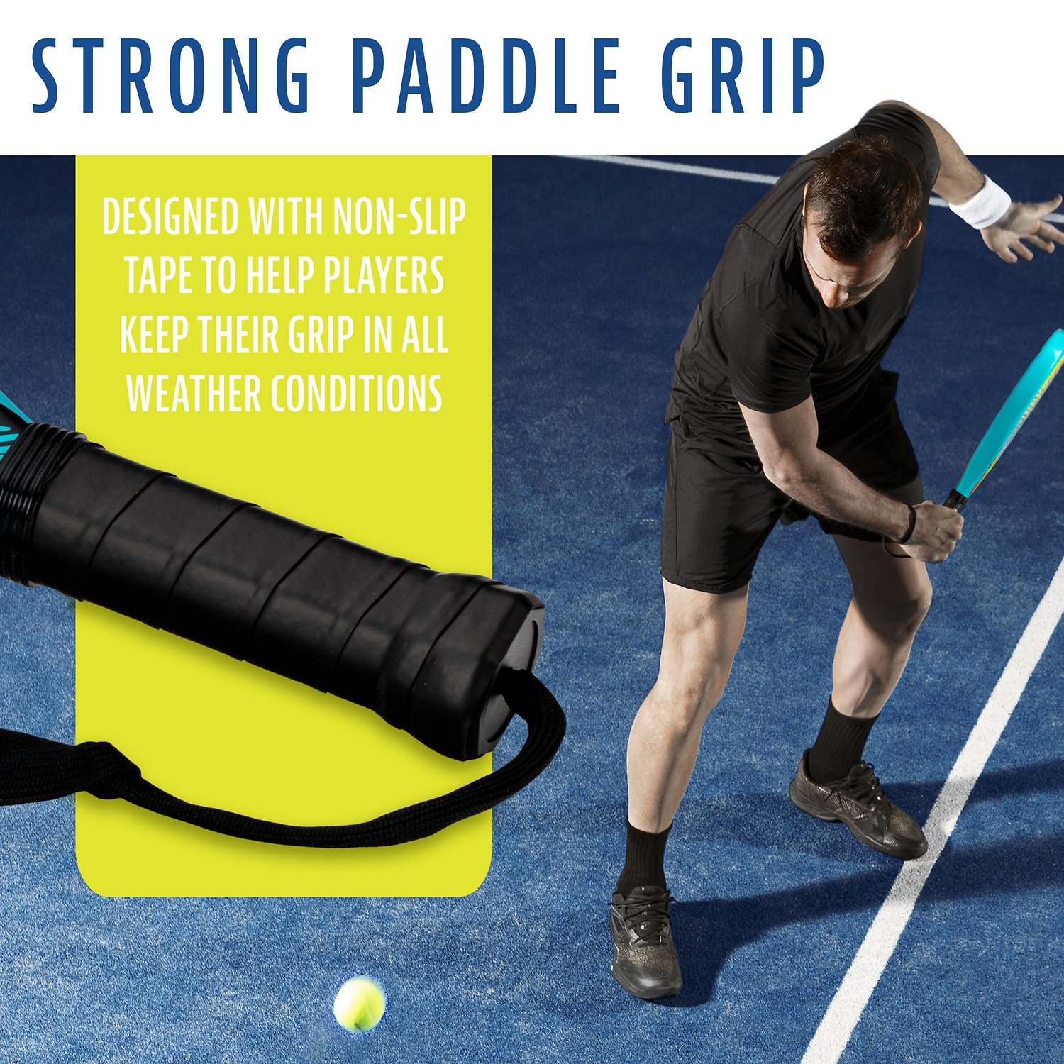 Franklin Sports Padel Racket - GLIDE - Fiberglass Padel Racket Foam ...