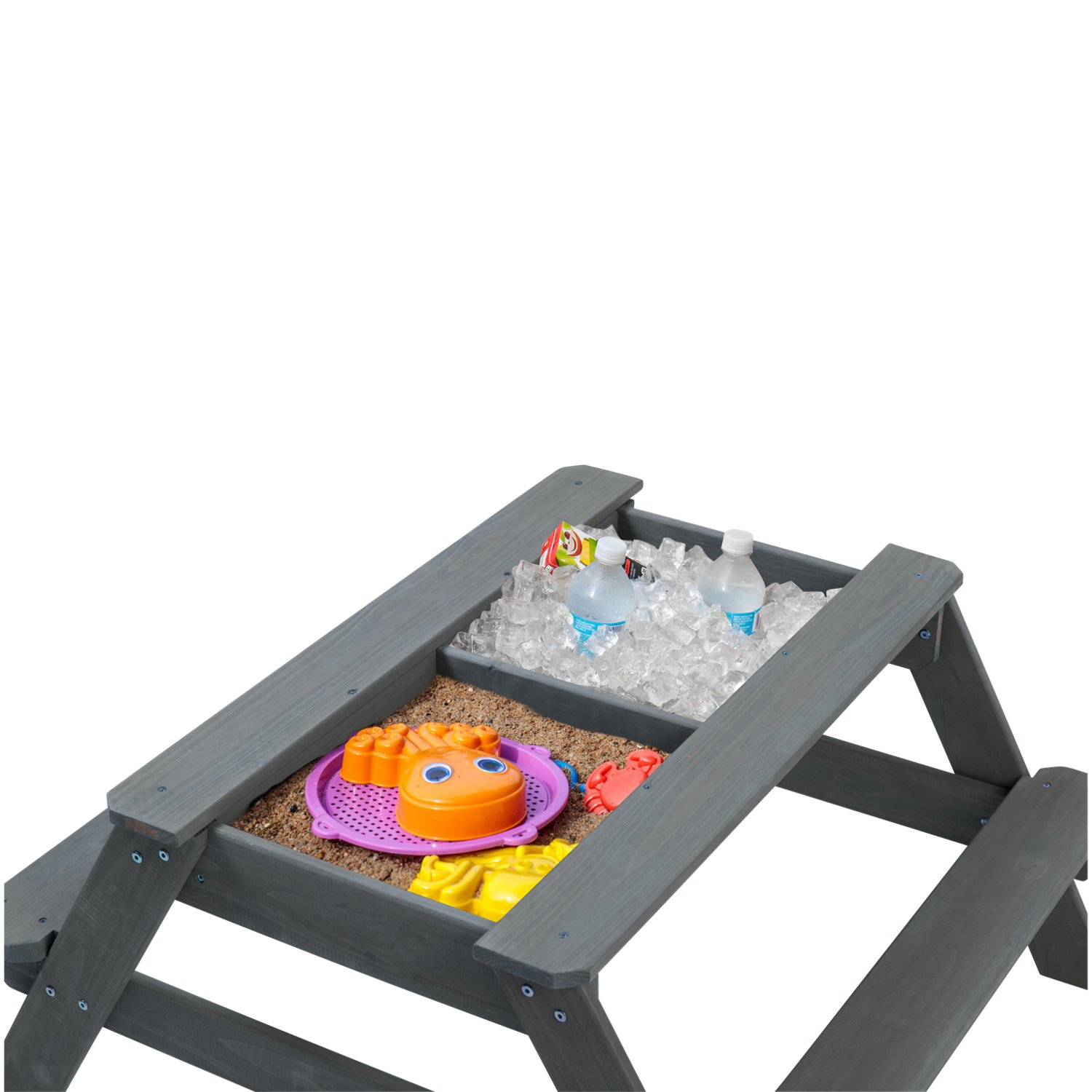 Jack & June Cedar Convertible Sand Box and Picnic Table PlaySet | Academy