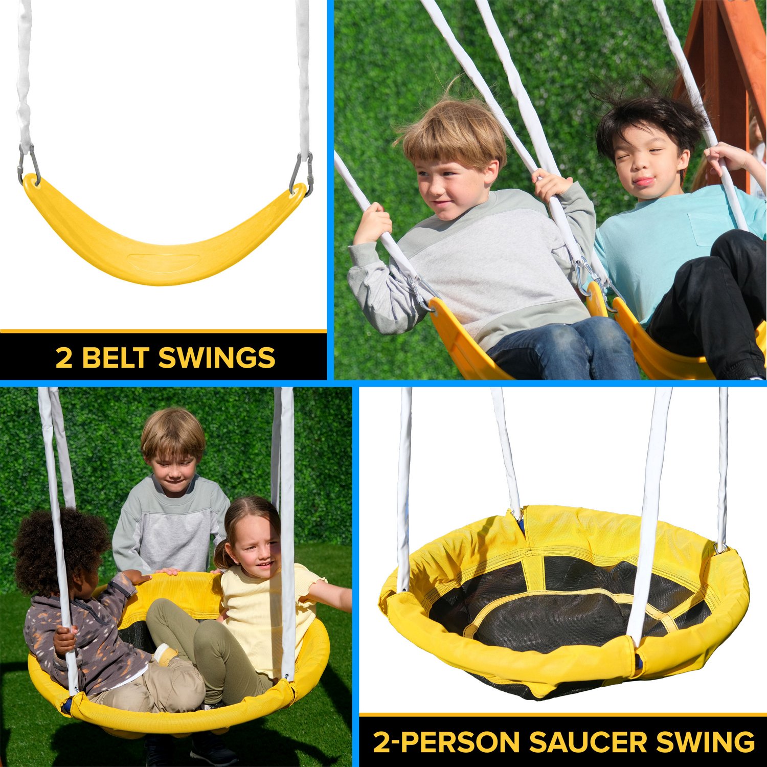 Sportspower Willow Creek Wooden Swing Set Academy