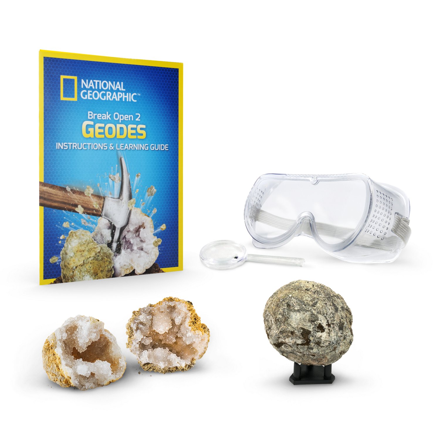 National Geographic Break Your Own Geode 2pc Academy