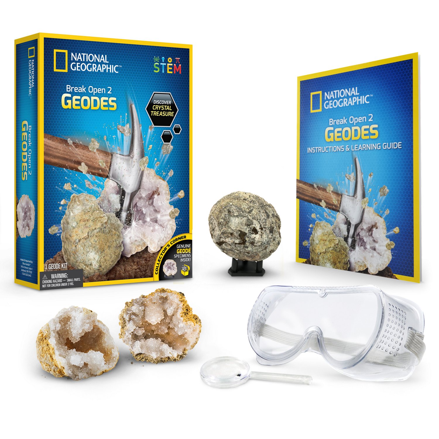 National Geographic Break Your Own Geode - 2pc | Academy