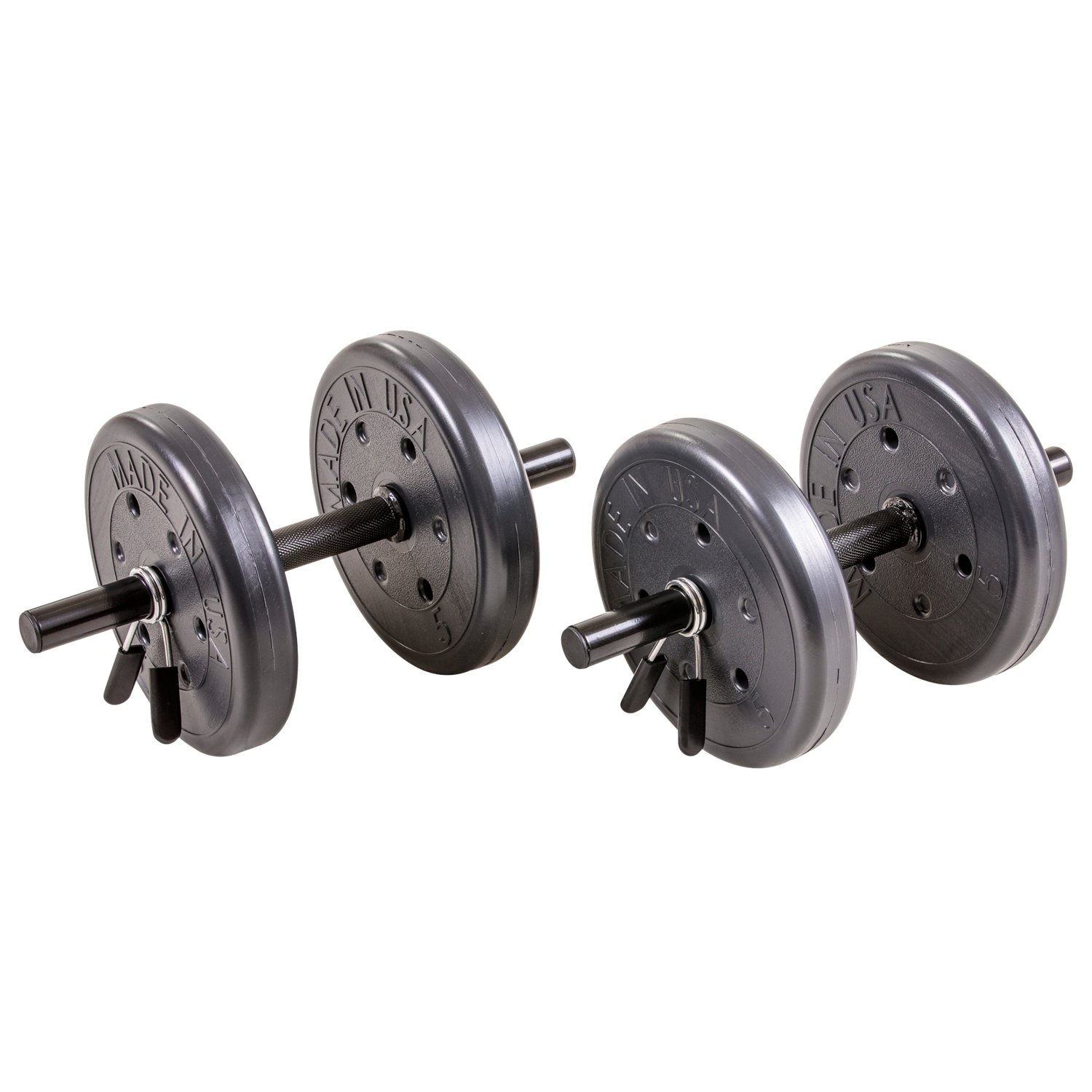 US Weight Duracast 105 lb Barbell Weight Set Academy