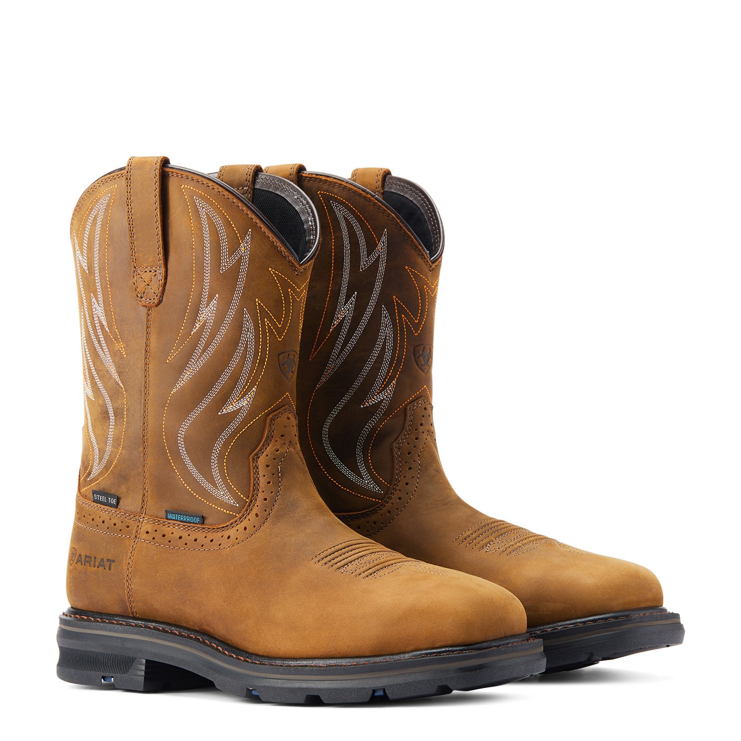 Ariat Men's Sierra Shock Shield Waterproof Work Boots Academy