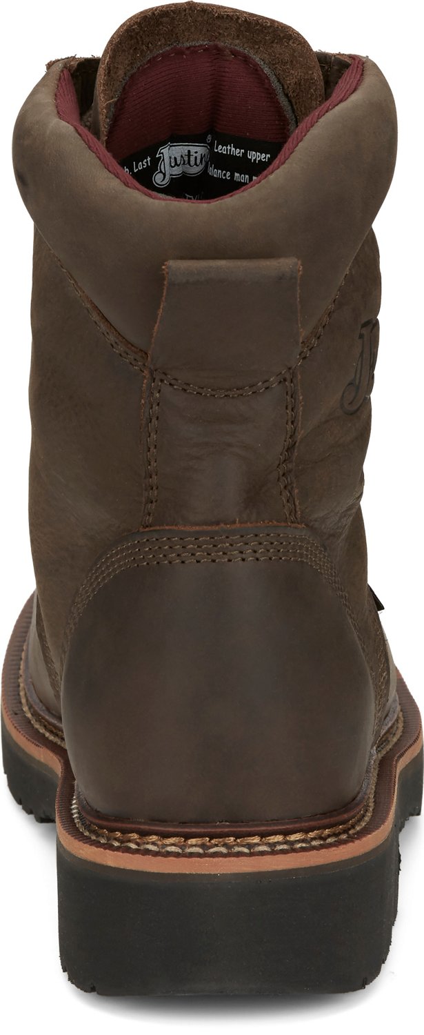 Justin Men's 8 in Rivot Steel Toe Lace-Up Work Boots | Academy