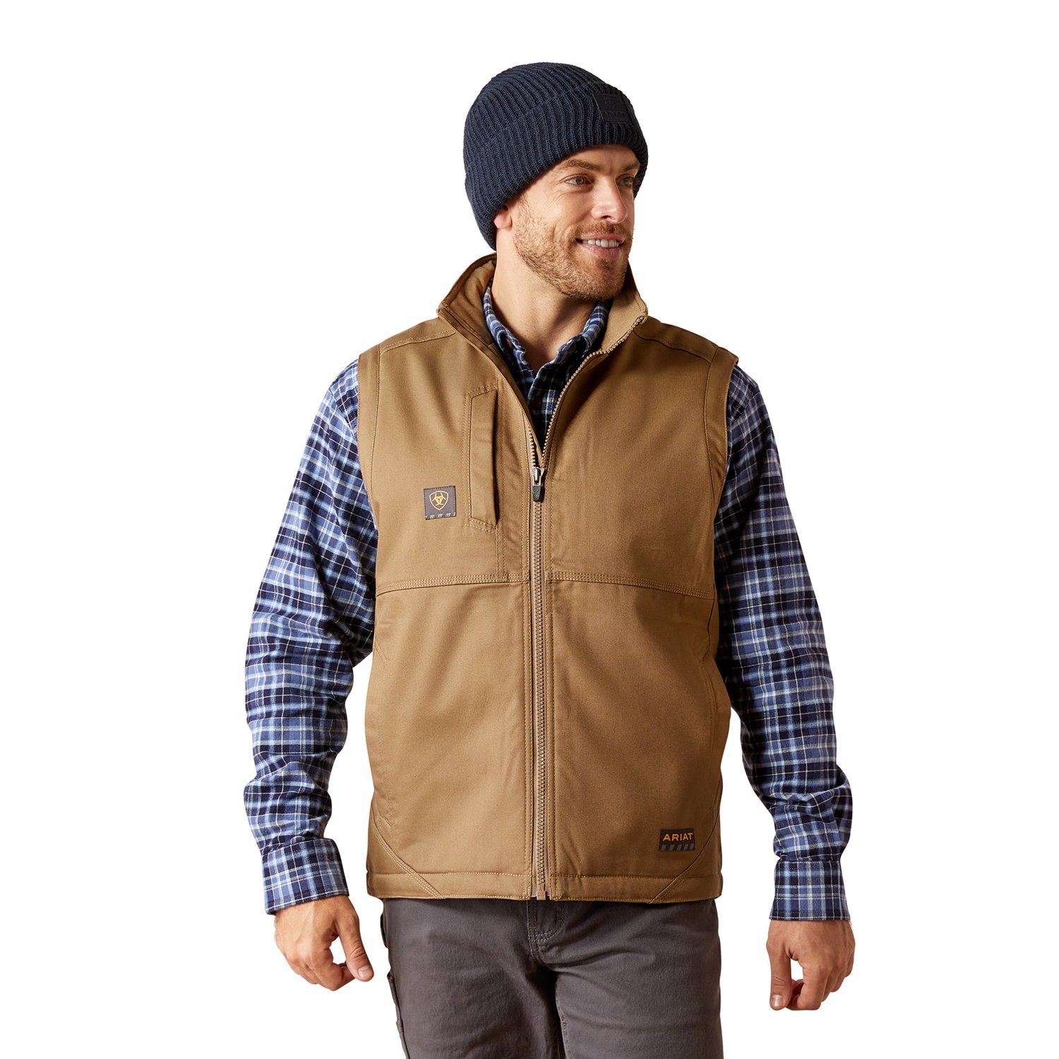 Ariat Men's Rebar DuraCanvas Vest Free Shipping at Academy