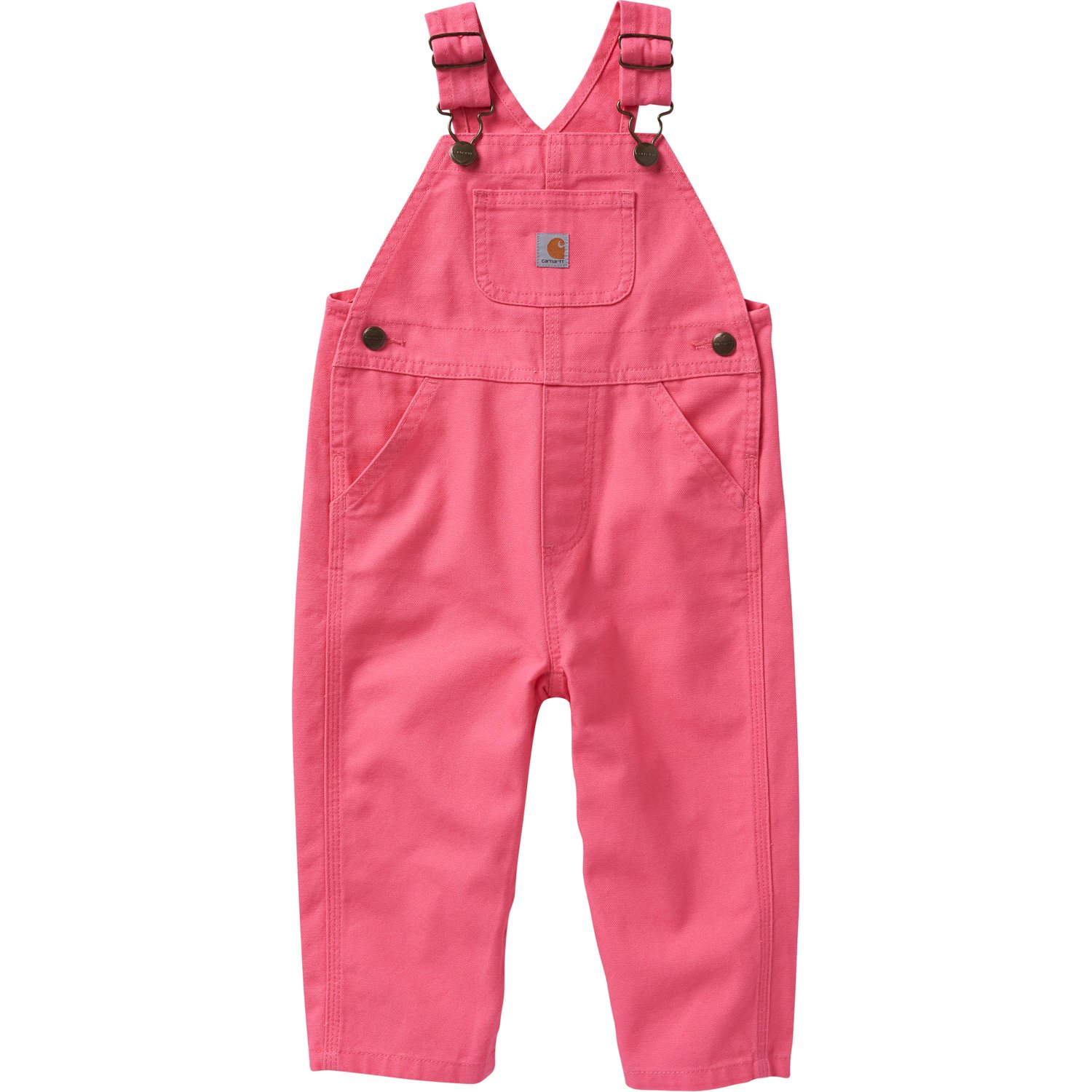 Carhartt Infant Girls' Canvas Bib Loose Fit Overalls Academy